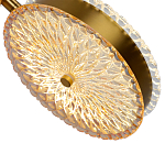  Подвесной светильник с плафонами из рельефного стекла Peony Glass Bronze Two варинант исполнения - 3 | Loft Concept в Нижнем Новгороде