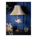 Настольная лампа с абажуром Розовый Фламинго Porcelain Flamingo Lamp варинант исполнения - 5 | Loft Concept в Нижнем Новгороде