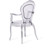 Прозрачный стул с подлокотниками LOUIS GHOST CHAIR Grey варинант исполнения - 8 | Loft Concept в Нижнем Новгороде