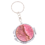 Зеркало брелок складное двухстороннее из натурального камня Родонит Stone Mirrors варинант исполнения - 5 | Loft Concept в Нижнем Новгороде