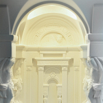 Встраиваемый в стену гипсовый светильник под покраску с колоннами и арками в античном стиле Antiquity Athena варинант исполнения - 11 | Loft Concept в Нижнем Новгороде