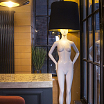 Лампа MANNEQUIN LAMP с абажуром созерцание силуэта варинант исполнения - 3 | Loft Concept в Нижнем Новгороде