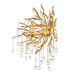 Бра с лучеобразным основанием и подвесками из прозрачного стекла в виде длинных капель Droplet Chandelier варинант исполнения - 5 | Loft Concept в Нижнем Новгороде