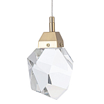 Подвесной светильник с хрустальным плафоном Esme Crystal Brass Hanging lamp варинант исполнения - 1 | Loft Concept в Нижнем Новгороде
