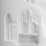 Встраиваемый в стену гипсовый светильник под покраску с эффектом разрушенной стены Antiquity Athena варинант исполнения - 8 | Loft Concept в Нижнем Новгороде