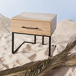 Тумба прикроватная с ящиком в стиле лофт Urban Style Space 2 варинант исполнения - 6 | Loft Concept в Нижнем Новгороде