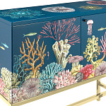 Буфет ручная роспись в морском стиле Cabinet Fondo Marino  варинант исполнения - 4 | Loft Concept в Нижнем Новгороде