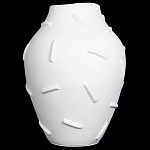 Декоративная ваза белая керамическая с абстрактным объемным декором Molecule Collection варинант исполнения - 1 | Loft Concept в Нижнем Новгороде