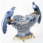 Фарфоровая чаша с птицами Blue and White варинант исполнения - 2 | Loft Concept в Нижнем Новгороде