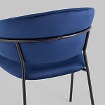 Стул в велюре синего цвета Horizon варинант исполнения - 6 | Loft Concept в Нижнем Новгороде