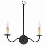 Бра настенное черное с 2-мя лампами Candle Sleeves варинант исполнения - 3 | Loft Concept в Нижнем Новгороде