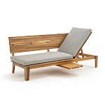 Садовый диван-трансофрмер Kate серый варинант исполнения - 7 | Loft Concept в Нижнем Новгороде