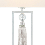 Настольная лампа с прямоугольным тканевым абажуром на белом мраморном основании Silver Threads варинант исполнения - 1 | Loft Concept в Нижнем Новгороде