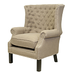 Кресло Charlie Armchair brown flax варинант исполнения - 3 | Loft Concept в Нижнем Новгороде