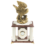 Часы настольные из натурального камня с декором в виде орла Eagle Stone Clock варинант исполнения - 1 | Loft Concept в Нижнем Новгороде