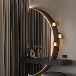 Подвесной светильник с рифлёным плафоном в форме шара Ripple Glow варинант исполнения - 5 | Loft Concept в Нижнем Новгороде