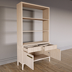 Стеллаж Primo с ящиками Светлый дуб  варинант исполнения - 7 | Loft Concept в Нижнем Новгороде