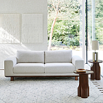 Приставной столик из массива дерева Walnut Triple варинант исполнения - 9 | Loft Concept в Нижнем Новгороде