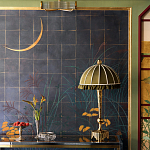 Обои ручная роспись Tsukimi Original colourway on gilded silk with antiquing варинант исполнения - 2 | Loft Concept в Нижнем Новгороде