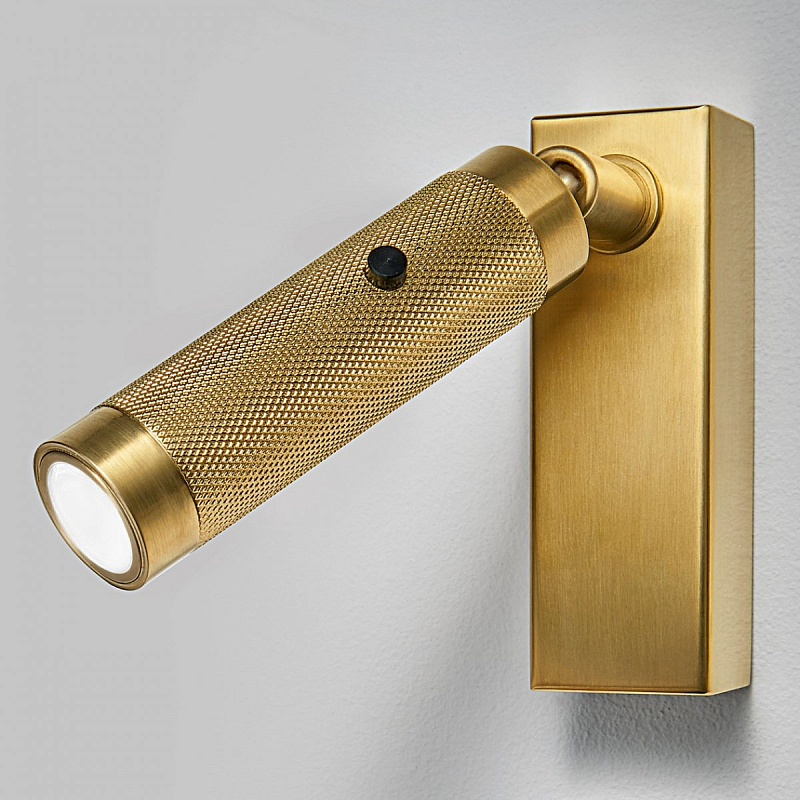 Бра Chelsom WALL LED KNURL BRASS Латунь в Нижнем Новгороде | Loft Concept 