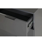 Комод цвета графит с 3-мя ящиками Strict Lines  варинант исполнения - 6 | Loft Concept в Нижнем Новгороде