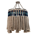 Люстра круглая плетеная с кисточками цвета серый дуб Boho Tassel Chandelier варинант исполнения - 2 | Loft Concept в Нижнем Новгороде