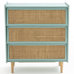 Комод с 3-мя ящиками из ротанга Blais Turquoise Wicker Furniture варинант исполнения - 3 | Loft Concept в Нижнем Новгороде