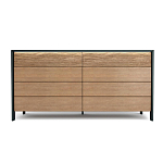 Комод 8 ящиков с подсветкой на рельефном фасаде Warm Industrial варинант исполнения - 4 | Loft Concept в Нижнем Новгороде