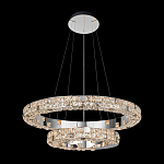 Люстра из 2-х колец с мозаичным хрустальным оформлением Sparks of Crystal варинант исполнения - 3 | Loft Concept в Нижнем Новгороде