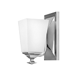 Бра с белым матовым плафоном на прямоугольном основании цвета хром Hinkley варинант исполнения - 1 | Loft Concept в Нижнем Новгороде