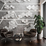 Гипсовая 3D Панель M-47 варинант исполнения - 2 | Loft Concept в Нижнем Новгороде