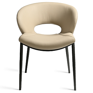 Стул обеденный кремовый из экокожи Futuristic Chair