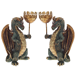 Подсвечник в виде дракона Dragon candlestick L or R варинант исполнения - 3 | Loft Concept в Нижнем Новгороде