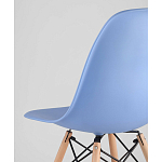 Пластиковый стул на ножках из массива бука Eames Blue варинант исполнения - 3 | Loft Concept в Нижнем Новгороде