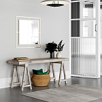 Настенное зеркало квадратной формы в металлической раме золотого цвета CORNER MIRROR GOLD варинант исполнения - 1 | Loft Concept в Нижнем Новгороде