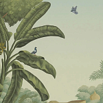 Обои ручная роспись River Scenes of Bengal Verdoyant варинант исполнения - 2 | Loft Concept в Нижнем Новгороде