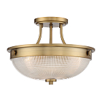 Потолочный светильник со стеклянным плафоном в виде купола Quoizel варинант исполнения - 11 | Loft Concept в Нижнем Новгороде