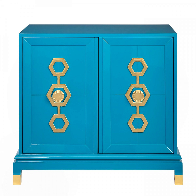 Комод TURNER CABINET jonathan adler Черный Белый Голубой в Нижнем Новгороде | Loft Concept 