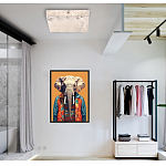 Люстра потолочная квадратная минималистичная Perfection of Geometry варинант исполнения - 5 | Loft Concept в Нижнем Новгороде