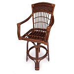 Барный стул из ротанга Eloise коричневый варинант исполнения - 5 | Loft Concept в Нижнем Новгороде