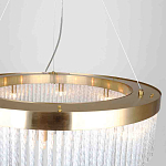 Люстра подвесная со стеклянными подвесками в виде перекрученных трубочек Nembus варинант исполнения - 3 | Loft Concept в Нижнем Новгороде