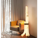 Торшер геометрический с тремя мраморными плафонами Marble Tripod варинант исполнения - 5 | Loft Concept в Нижнем Новгороде