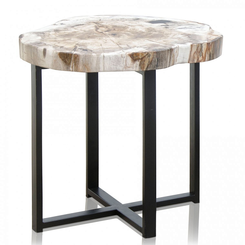 PETRIFIED WOOD COFFEETABLE S Окаменелое дерево Черный в Нижнем Новгороде | Loft Concept 