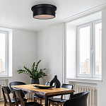 Потолочный светильник круглый черного цвета Modern Simple Ceiling Light варинант исполнения - 3 | Loft Concept в Нижнем Новгороде