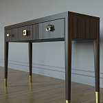 Дизайнерский Письменный стол Elsa Dreams Walnut с тремя ящиками варинант исполнения - 2 | Loft Concept в Нижнем Новгороде