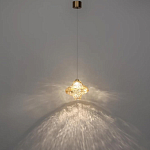 Подвесной светильник с плафоном из фактурного светло-янтарного стекла Light Ensemble варинант исполнения - 4 | Loft Concept в Нижнем Новгороде