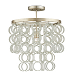 Потолочный светильник с каскадом из круглых декоративных колец Waterfall from the Rings варинант исполнения - 2 | Loft Concept в Нижнем Новгороде