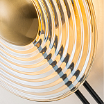 Бра с янтарным стеклянным диском и золотистыми акцентами Savio Glass Disc варинант исполнения - 6 | Loft Concept в Нижнем Новгороде