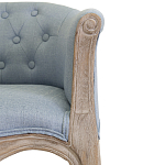 Кресло низкое в стиле прованс Louis French Armchair light blue flax варинант исполнения - 4 | Loft Concept в Нижнем Новгороде