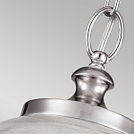 Подвесной светильник с прозрачным стеклянным плафоном в форме шара в современном стиле на цепи Feiss варинант исполнения - 4 | Loft Concept в Нижнем Новгороде